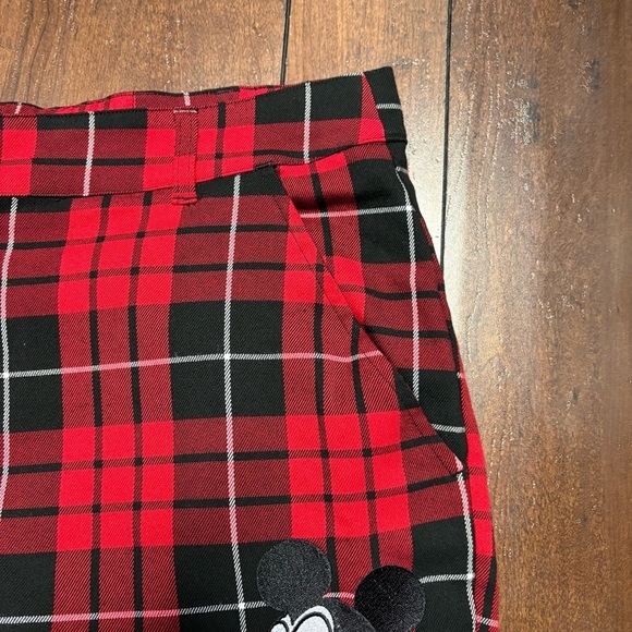 Disney Hot Topic Mickey Mouse Red and Black Plaid Pants Plus Size 2 / Size 16/18 - Picture 7 of 8
